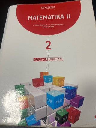 Matematika II, 2 Batxilergoa