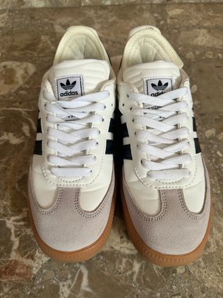 Zapatillas Adidas Samba - Blancas y Marrones
