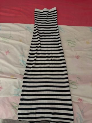Vestido largo rayas Bershka Talla S