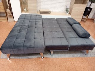Sofá Cama Chaise Longue Gris