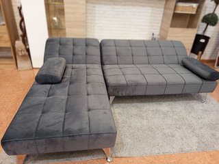 Sofá Cama Chaise Longue Gris