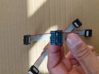 3 Cavi Flat IDC 10 Pin