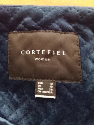 Chaqueta Cortefiel Teal Acolchada