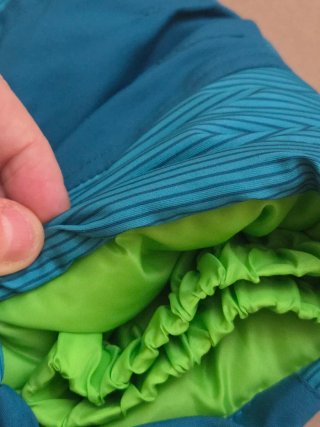Tuta sci bimbo/a intera blu/verde