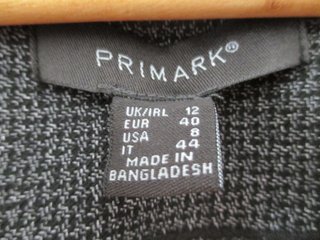 Blazer Primark Talla 40 Gris/Marrón