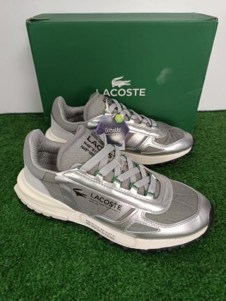 Zapatillas Lacoste Grises y Plateadas