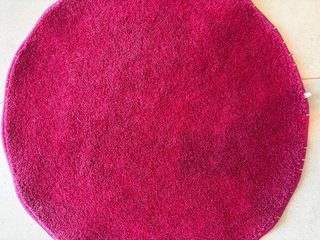 Alfombra redonda rosa Ikea