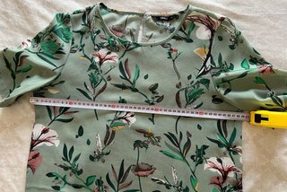 Vestido estampado floral verde