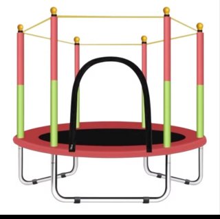 Cama elástica infantil con red de seguridad
