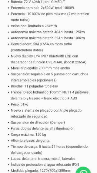 Patinete Eléctrico Dualtron Thunder 3