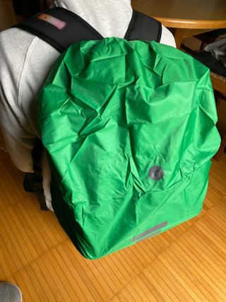 Copertura zaino impermeabile verde acceso #422-4