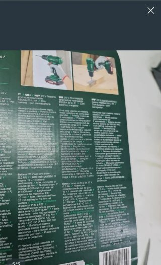 Taladro Parkside 20V