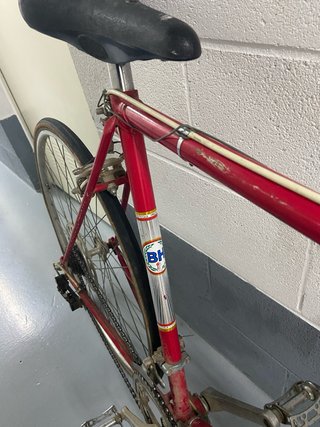 Bicicleta de carreras Vintage Roja, marca BH