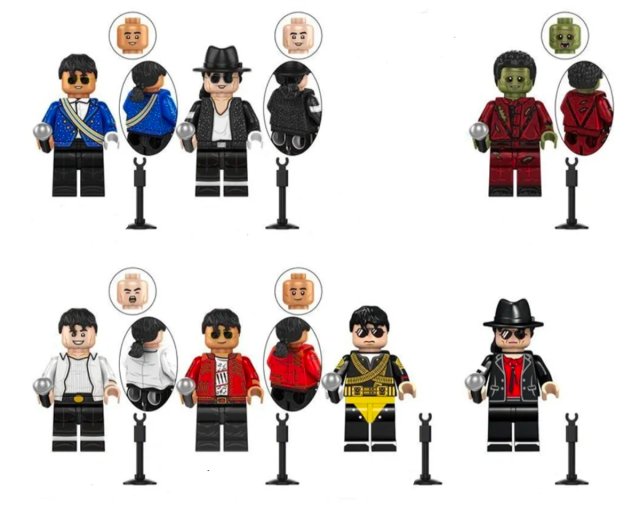 Lote Figuras Lego Michael Jackson