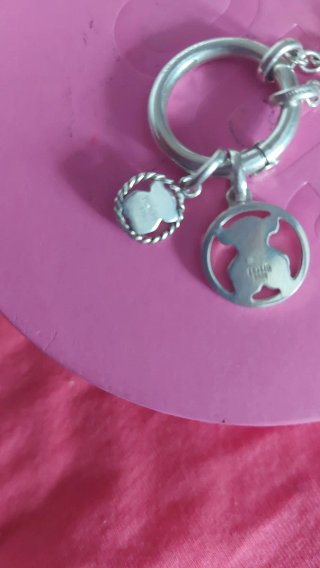 Pulsera Tous Aro con Oso y Piedra Negra