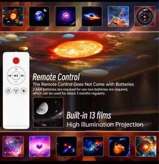 Proyector Galaxia +Mando ,Bluetooth y 15 sonidos