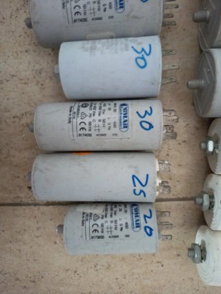 Capacitores de arranque, condensadores