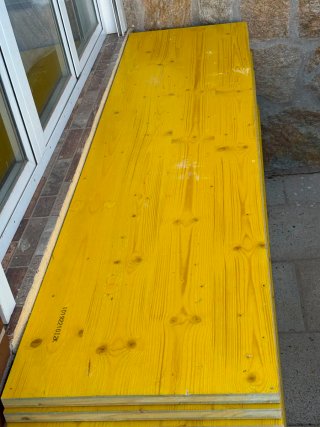 Tablero madera 50cm x 2m 30 unidades