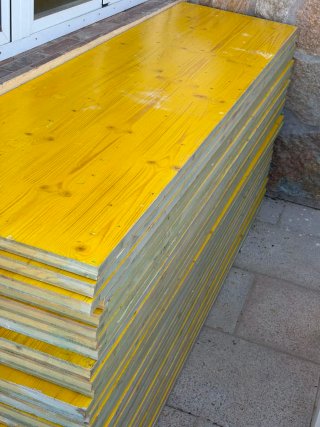 Tablero madera 50cm x 2m 30 unidades