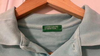 Polo Benetton niño verde