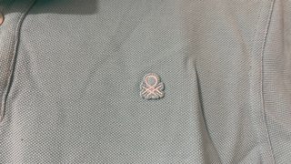 Polo Benetton niño verde