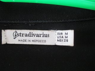 Blazer Stradivarius Negro Talla M