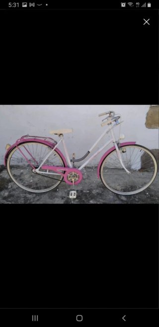 Bicicleta Vintage Orbea Rosa y Blanco