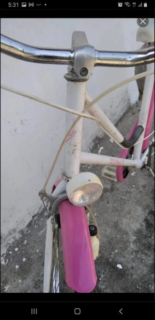 Bicicleta Vintage Orbea Rosa y Blanco