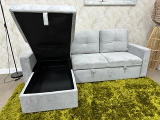 Sofá Cama Chaise Longue con Arcón