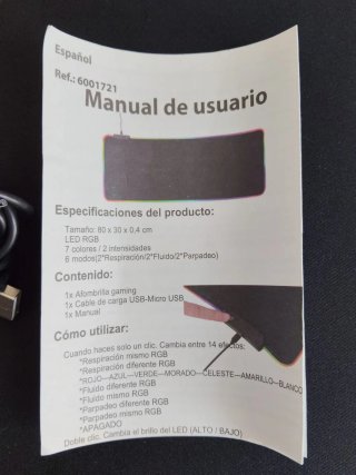 Alfombrilla LED Gaming NK