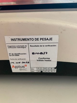 Balanza digital EPELSA