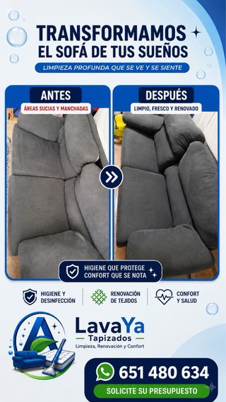 Limpieza y desinfección sofa, colchones, tapizado