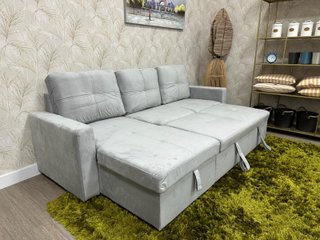 Sofá Cama Negro Chaise Longue