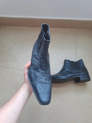 Botines de cuero vintage