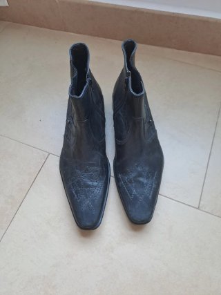 Botines de cuero vintage