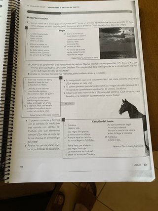 Lengua castellana y literatura 2, Le Bachillerato