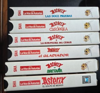 Colección 6 VHS Astérix - La Voz de Asturias