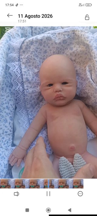 Muñeca Reborn Silicona 31cm 1kg