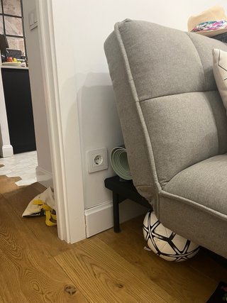 Sofá Cama Gris Tela