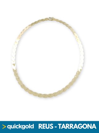 035-1139 GARGANTILLA ORO BICOLOR 18K 45CM