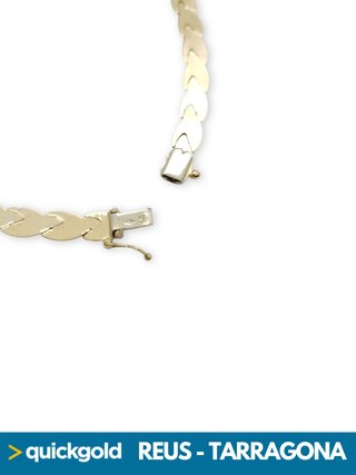 035-1139 GARGANTILLA ORO BICOLOR 18K 45CM