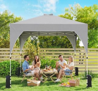 Carpa plegable pop-up 3x3m Gris