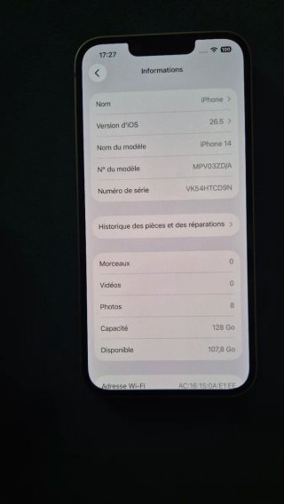 iPhone 14 128GB Morado