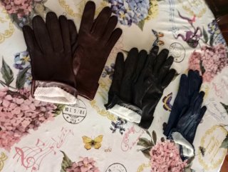 6 Pares Guantes Piel Mujer