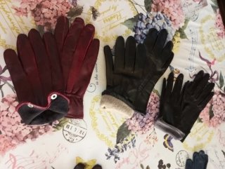 6 Pares Guantes Piel Mujer