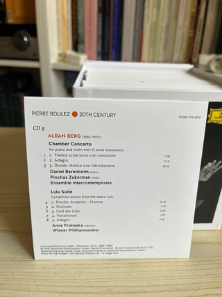 Pierre Boulez 20th Century Music DG 44 CD