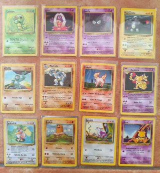 Lote cartas Pokémon antiguas Base Set, Jungle Team
