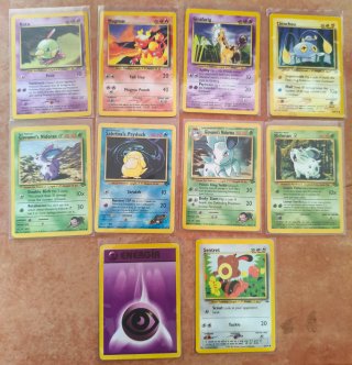 Lote cartas Pokémon antiguas Base Set, Jungle Team