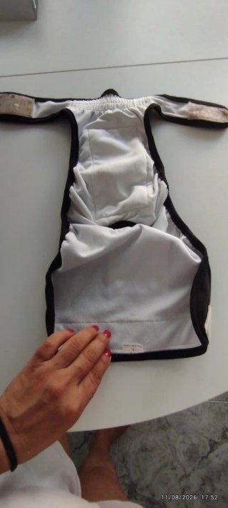 Pañal lavable para perros.