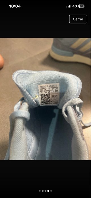 Zapatillas deportivas mujer azul y beige